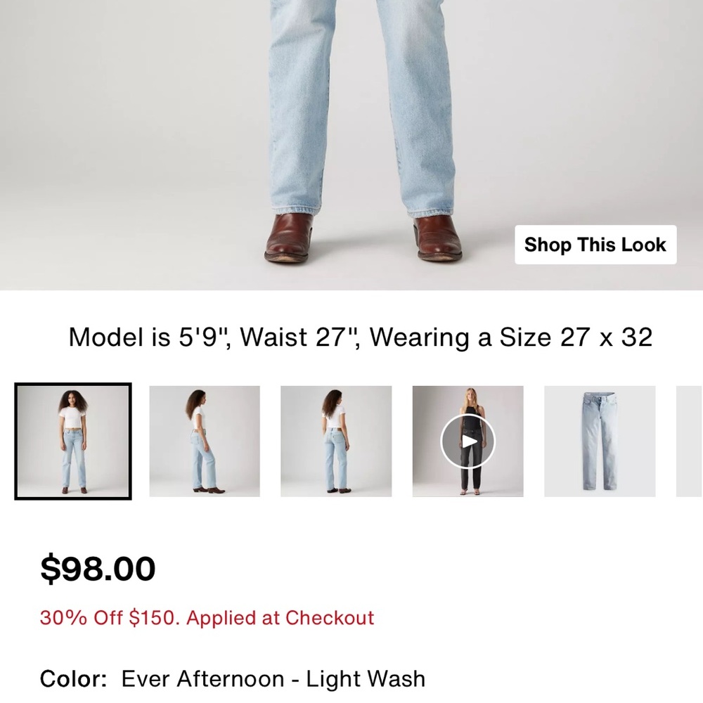 Levi’s 501 90s jeans